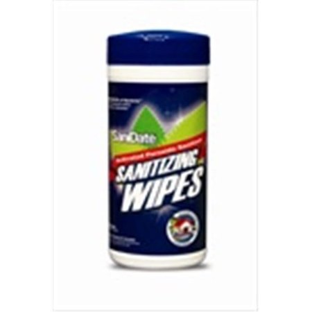 BIOSAFE SaniDate Sanitizing Wipes 125 ct -Pack of 6 2015-125